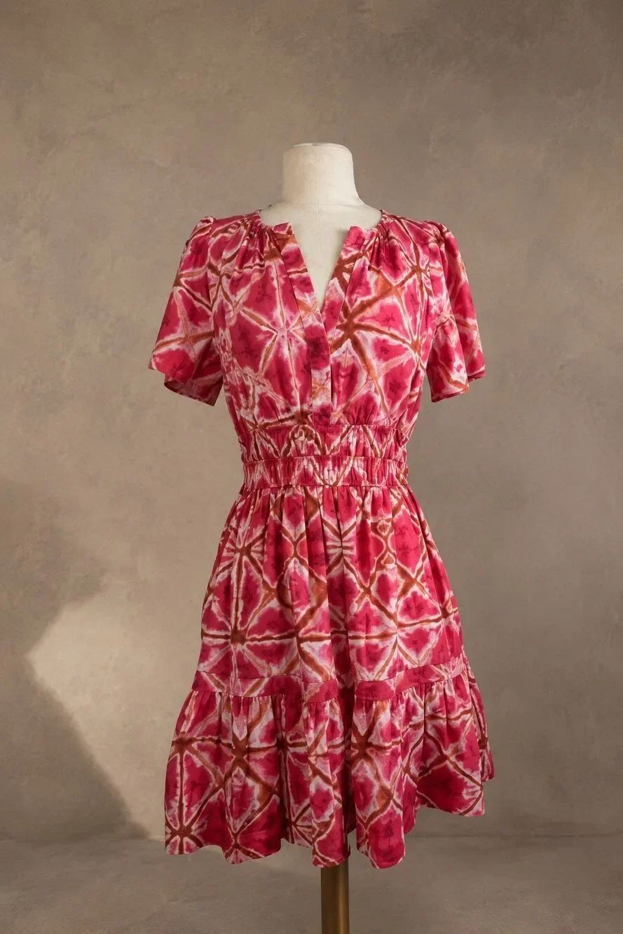 Pink Tie Dye Somerset Mini Dress Size Medium